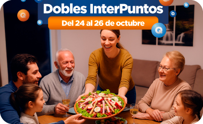 Promoción Dobles InterPuntos en Supermercados