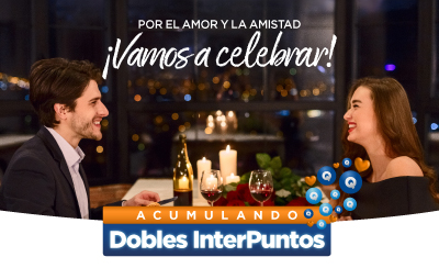 Dobles InterPuntos en Restaurantes con la Tarjeta de Cr&eacute;dito Cl&aacute;sica y Oro&nbsp;