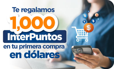 Promoci&oacute;n 1,000 InterPuntos en d&oacute;lares